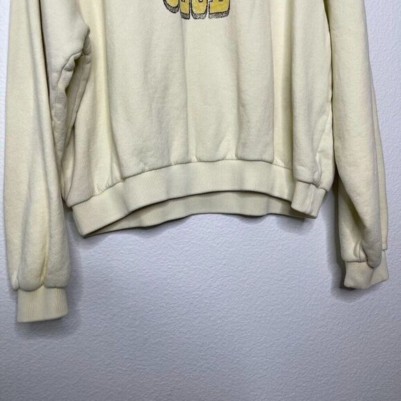 SMFK Sweatshirt Medium Pullover Yellow Compass College Oversize Campus Logo - Picture 5 of 11